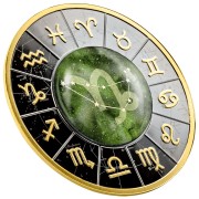 Srebrna moneta 500 CFA Koziorożec, Seria: Znaki zodiaku rant