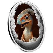 500 franków CFA, Parazaurolof, Seria: Dinozaury, Srebrna moneta