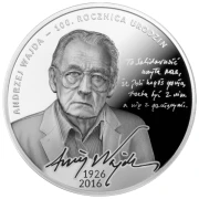 1 $, 100. Rocznica Urodzin - Andrzej Wajda, Srebrna moneta