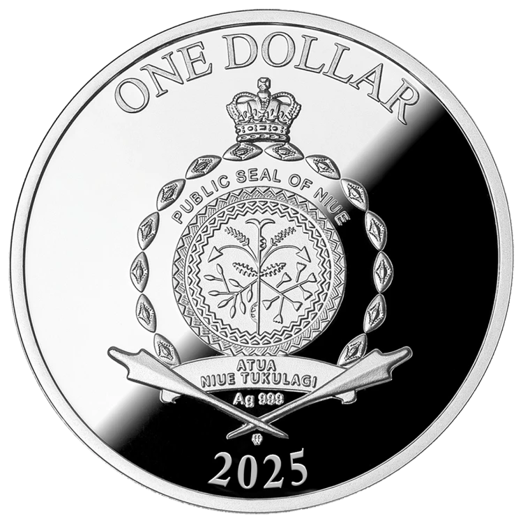 1$, Drzewo miłości – Love tree, Srebrna, moneta, awers