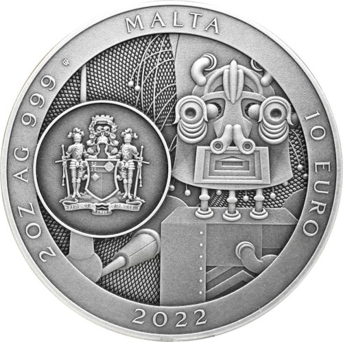 Srebrna moneta 10 € Stanisław Lem Mistrz Fantastyki