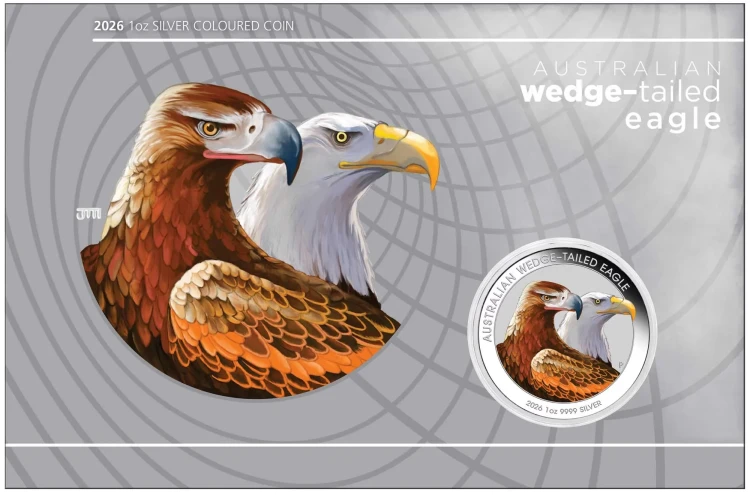 1 uncja, Wedge - Tailed Eagle, Srebrna moneta 2026