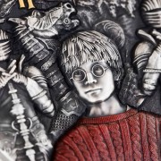 Srebrna moneta 5$ Harry Potter i Kamień Filozoficzny