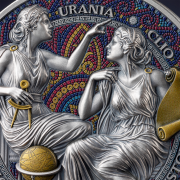 2000 franków CFA, Clio & Urania, Seria: Dziewięć muz, Srebrna moneta