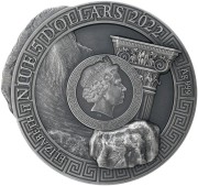 Srebrna moneta 5$ Syzyf, Seria: Mitologia