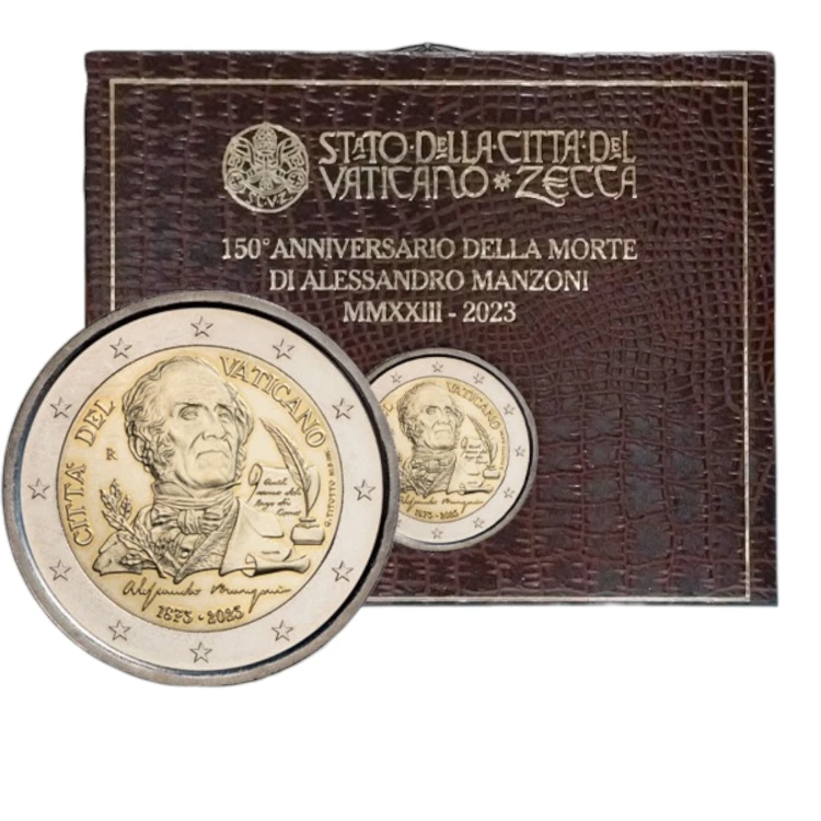 Moneta kolekcjonerska 2€ ALESSANDRO MANZONI Watykan BU
