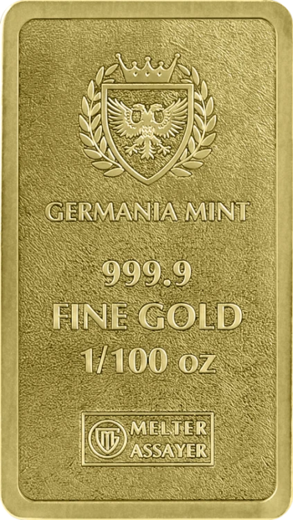 1/100 oz Sztabka złota Germania Mint