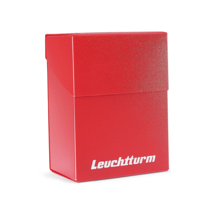 Pudełko na karty kolekcjonerskie TCG LEUCHTTURM 100 czerwony