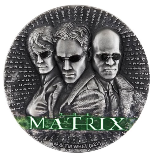 Srebrna moneta 5$ Matrix