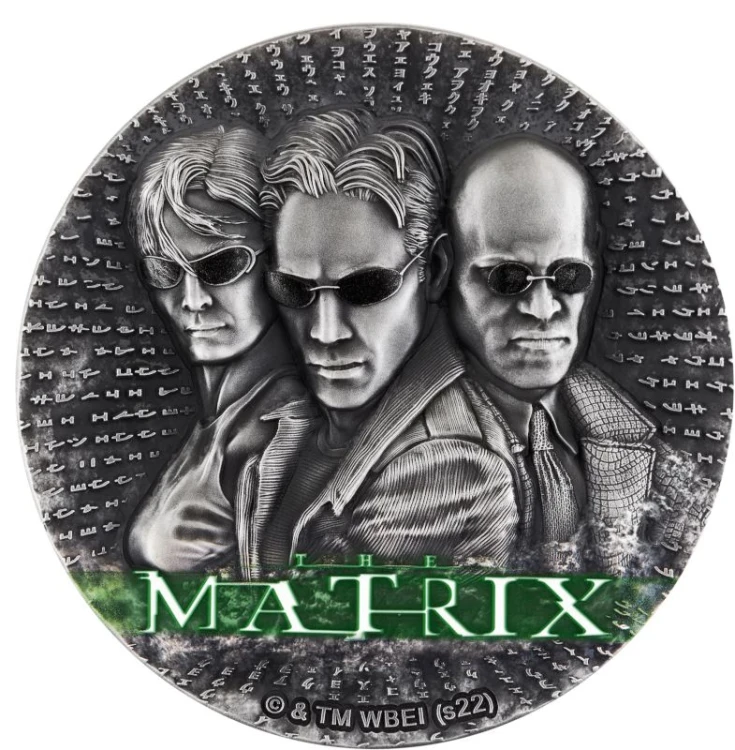 Srebrna moneta 5$ Matrix