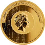 Złota moneta 10$ Matrix