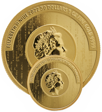 Złota moneta 10$ Matrix