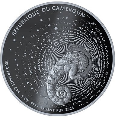 1 uncja, Kamelon, Seria: Numiversum Herpeton, Srebrna moneta
