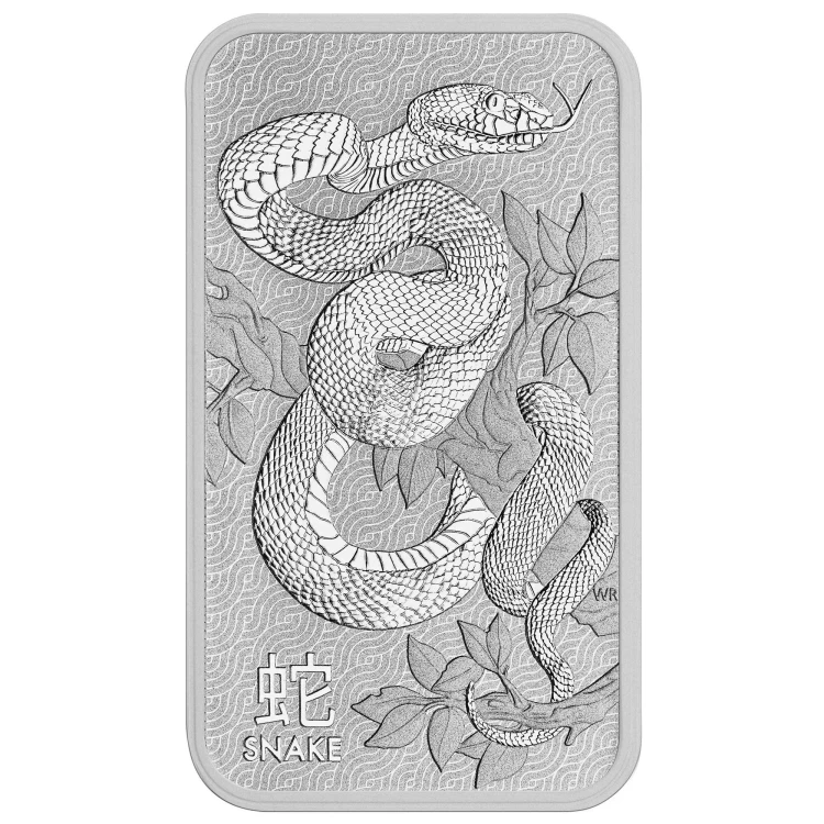 1 oz sztabka srebra Lunar Wąż The Perth Mint 2025