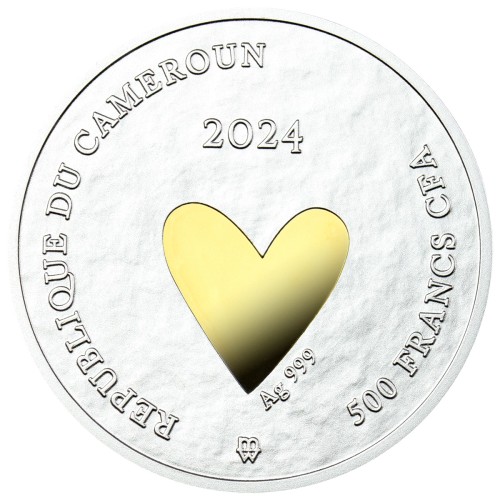 Srebrna Moneta Ślubna Love 2024