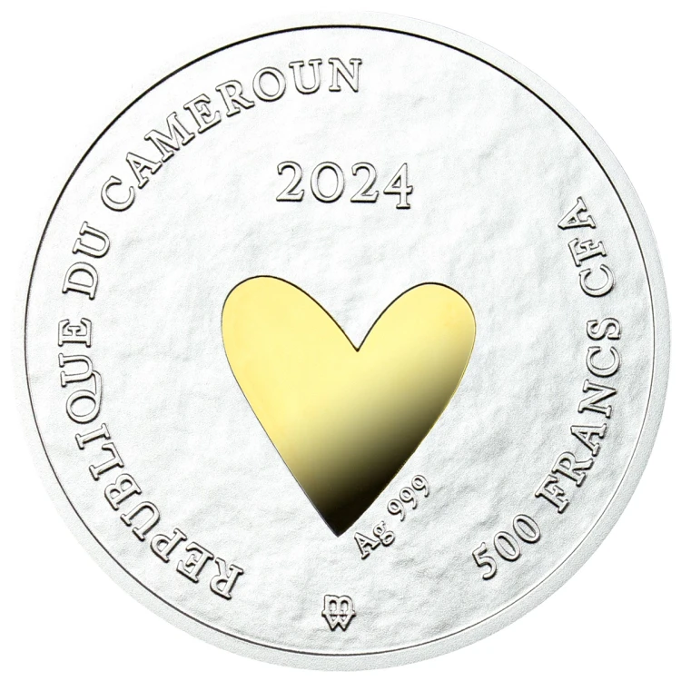 Srebrna Moneta Ślubna Love 2024