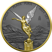 1 uncja, Multimetals Mexico Libertad, Srebrna moneta uszlachetniona