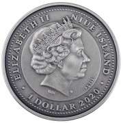 Srebrna moneta Znaki Zodiaku: Wodnik awers