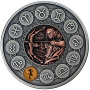 Srebrna moneta Znaki Zodiaku: Strzelec rewers