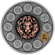 Srebrna moneta Znaki Zodiaku: Lew rewers