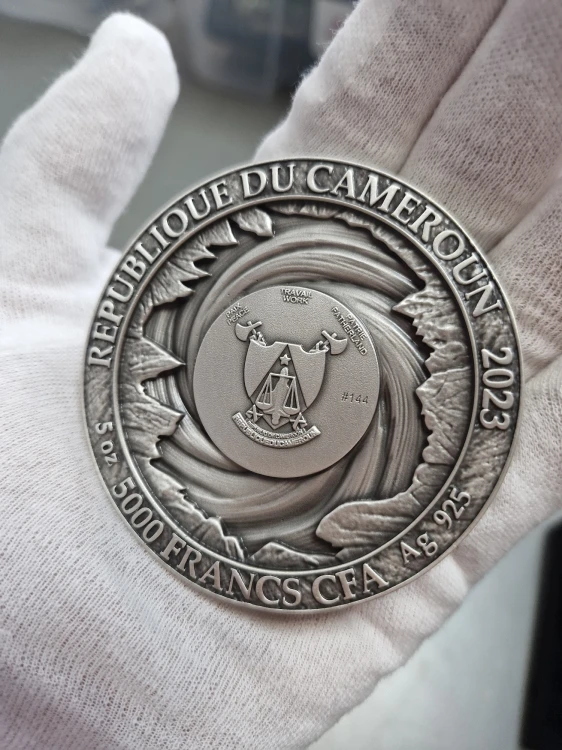 Srebrna moneta 5000 CFA Ostatnie życzenie - Wiedźmin 3D