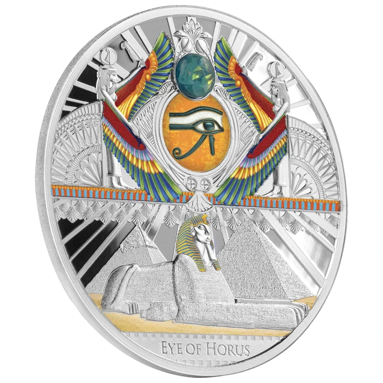 Srebrna moneta 1$ Oko Horusa rant