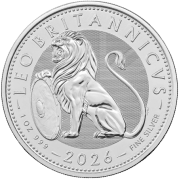 1 uncja, Brytyjski Lew, THE ROYAL MINT, Srebrna moneta 2026