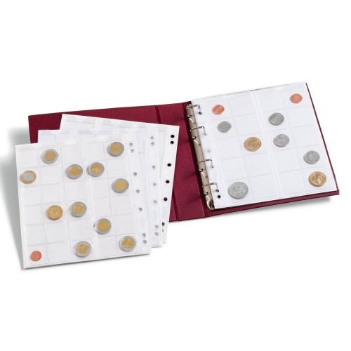 Album na Album na monety NUMIS Leuchtturm bordowymonety NUMIS Leuchtturm