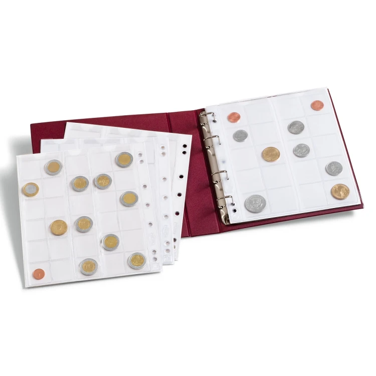 Album na Album na monety NUMIS Leuchtturm bordowymonety NUMIS Leuchtturm