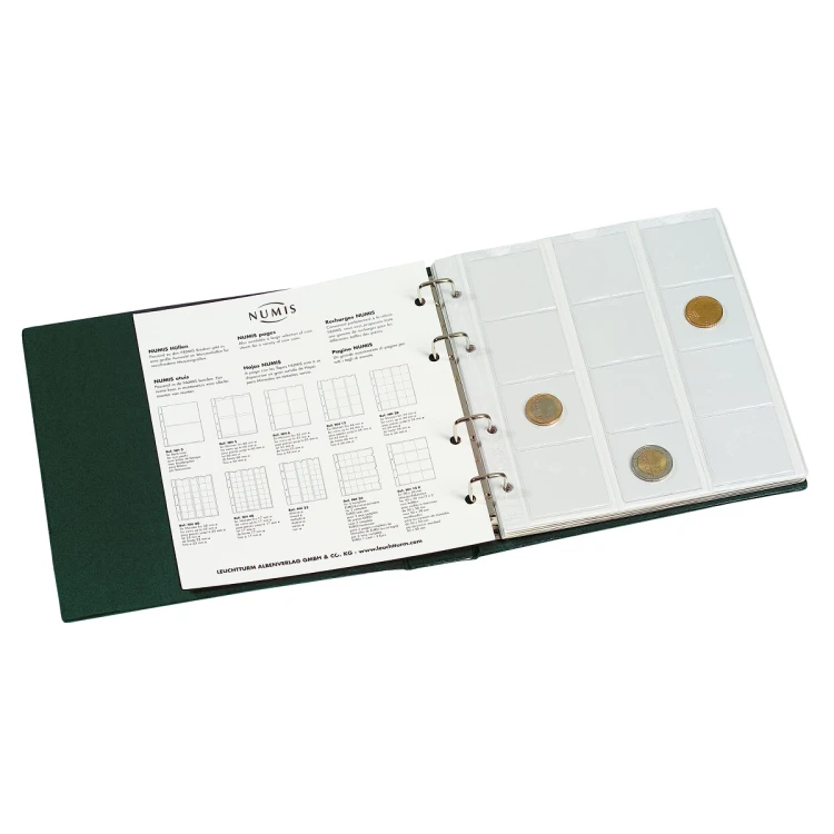 Album na Album na monety NUMIS Leuchtturm bordowymonety NUMIS Leuchtturm