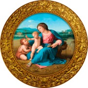 Srebrna moneta 500 CFA Rafael Santi Alba Madonna rewers