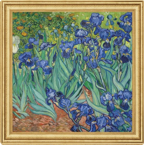 Srebrna moneta kolekcjonerska 2$ Irysy Vincent van Gogh
