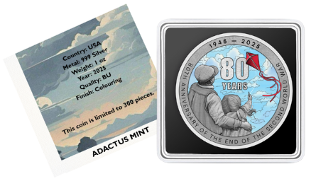 $1, American Eagle, 80th Anniversary of the End of World War II