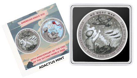 $1, American Eagle, 80th Anniversary of the End of World War II