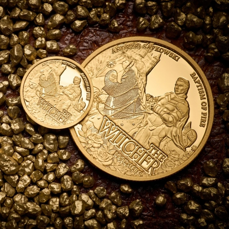 50 $, Chrzest Ognia, Wiedźmin, Złota moneta