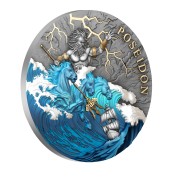 Moneta kolekcjonerska Poseidon – mitologia grecka, artystyczna moneta premium