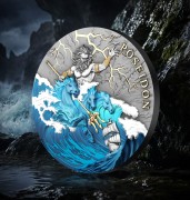 Moneta kolekcjonerska Poseidon – mitologia grecka, artystyczna moneta premium