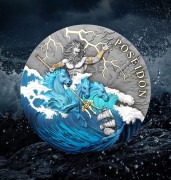 Moneta kolekcjonerska Poseidon – mitologia grecka, artystyczna moneta premium
