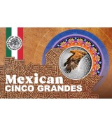 Cameroon 2026 - Mexican Cinco Grandes Golden Eagle Ag999 1/4 oz Coin in Card