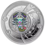 500 franków CFA, Skorpion, Seria: Znaki Zodiaku, Srebrna moneta