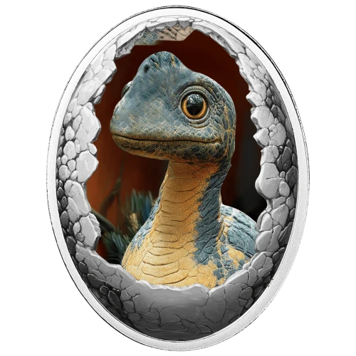 Brachiozaur, 500 franków CFA, Seria: Dinozaury