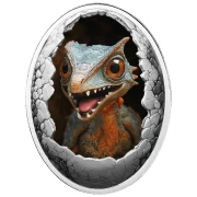 500 franków CFA, Pterodaktyl, Seria: Dinozaury, Srebrna moneta