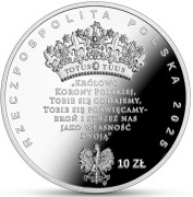 Srebrna moneta kolekcjonerska NBP 10 zł W Polskę wierzę – Jasna Góra – duchowa stolica Polski awers
