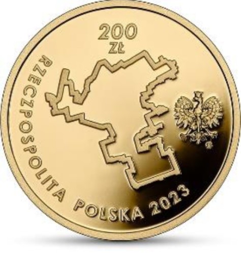 Złota moneta 200 zł 80. rocznica wybuchu powstania w getcie warszawskim awers