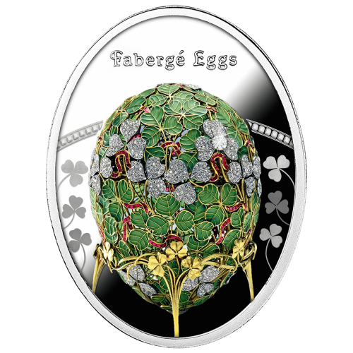 1 $, Jajo z listkami koniczyny, Seria: Jaja Faberge