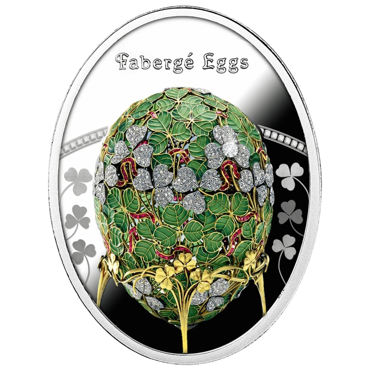 1 $, Jajo z listkami koniczyny, Seria: Jaja Faberge