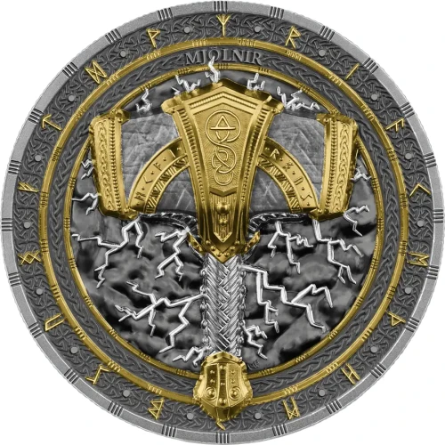 10 mark, Mjölnir, Seria: Artefakty, Srebrna moneta, BU UHR