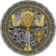 10 mark, Mjölnir, Seria: Artefakty, Srebrna moneta, BU UHR