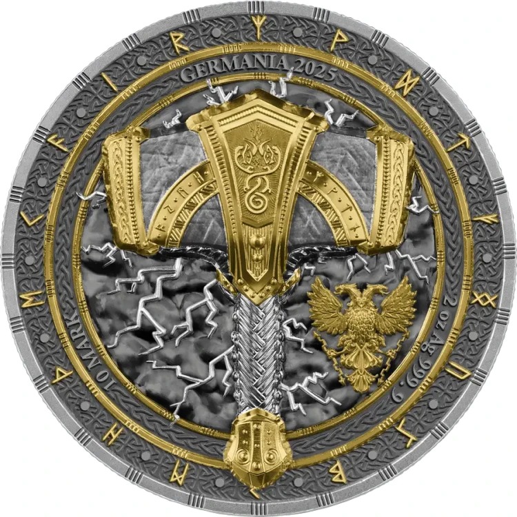 10 mark, Mjölnir, Seria: Artefakty, Srebrna moneta, BU UHR