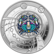 500 franków CFA, Rak, Seria: Znaki Zodiaku, Srebrna moneta